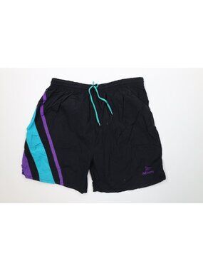 Vtg 90s Mitre Mens Large Spell Out Running Jogging Soccer Shorts Nylon Futbol